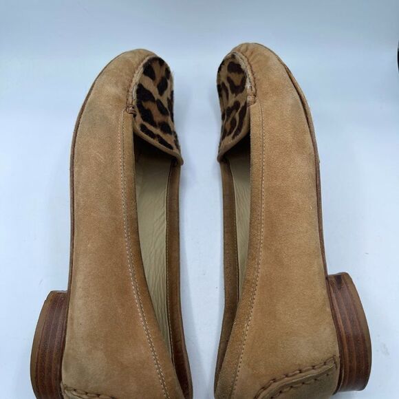 Stuart Weitzman Animal Print Suede Loafer 8 - Picture 8 of 10